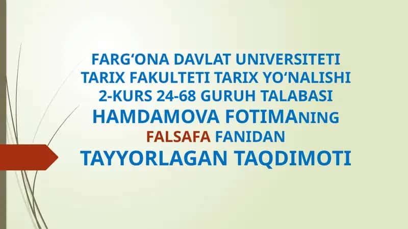 G‘AZZOLIYNING “TAVBA” ASARINI TAHLIL ETISH VA TALABALARNING O‘Z FAOLIYATIDA MAVJUD OFATLARNI ANIQLASH VA O‘ZIGA BAHO BERISH 1