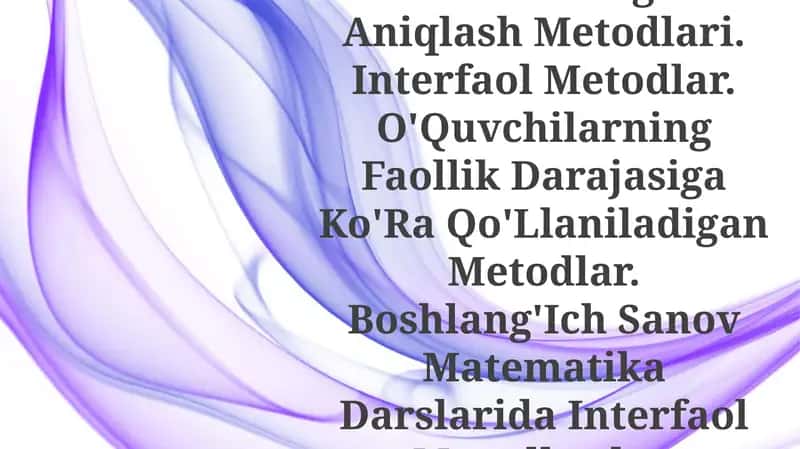 Didaktik o'yin usuli 1