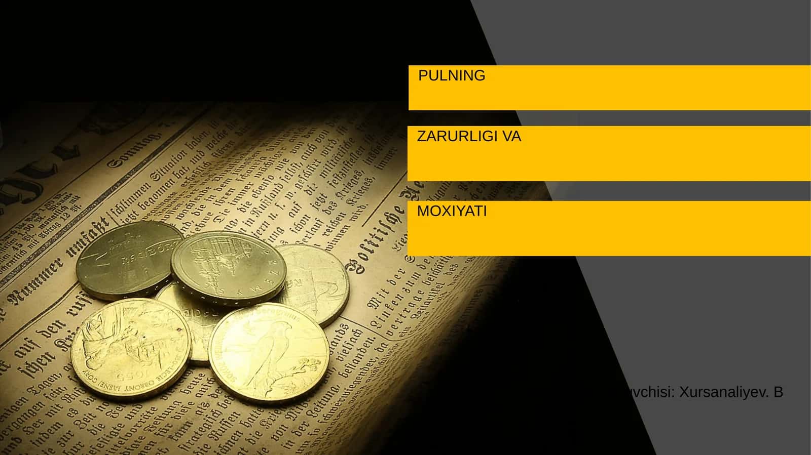 PULNING ZARURLIGI VA MOXIYATI 1