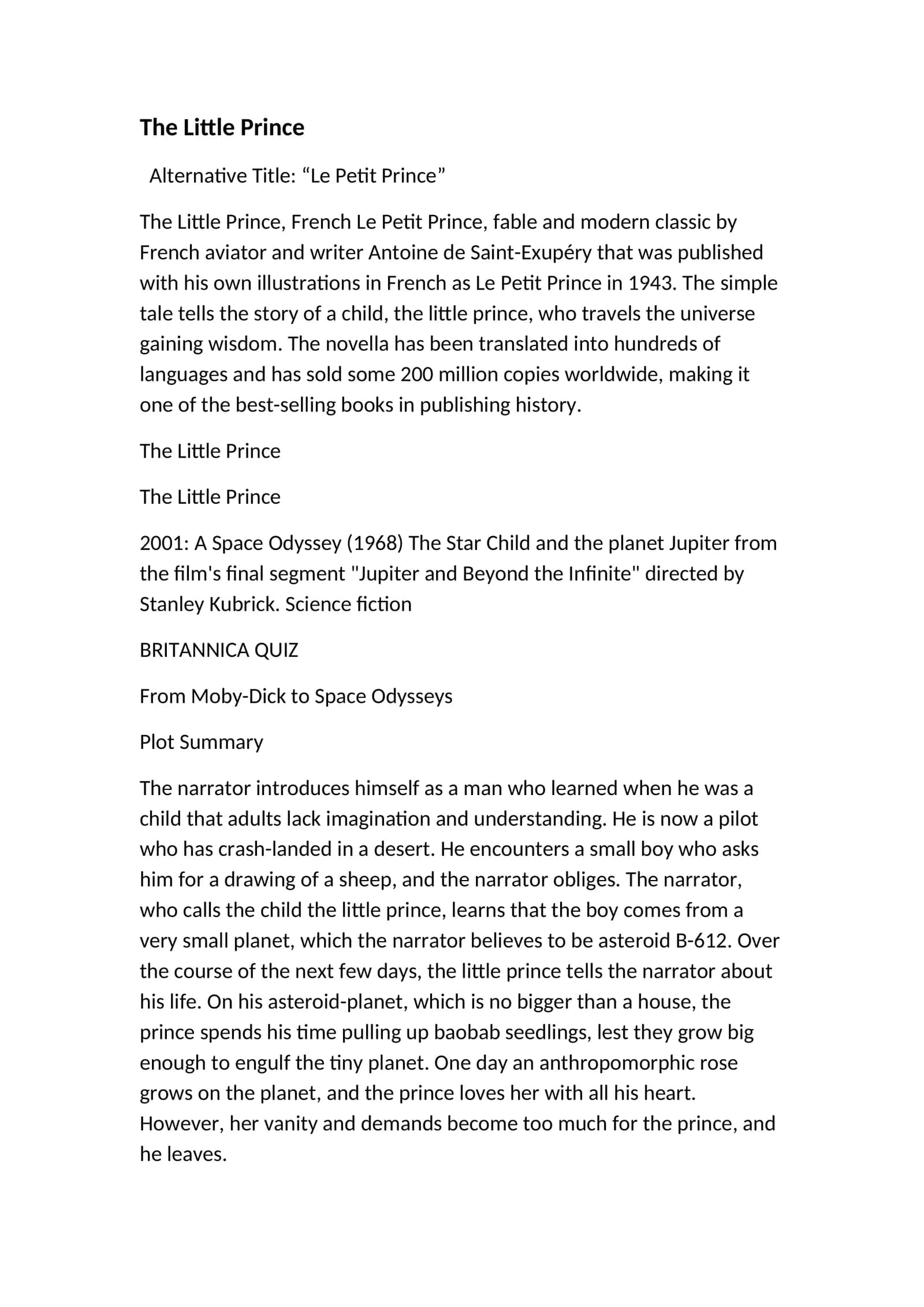 The Little Prince 1