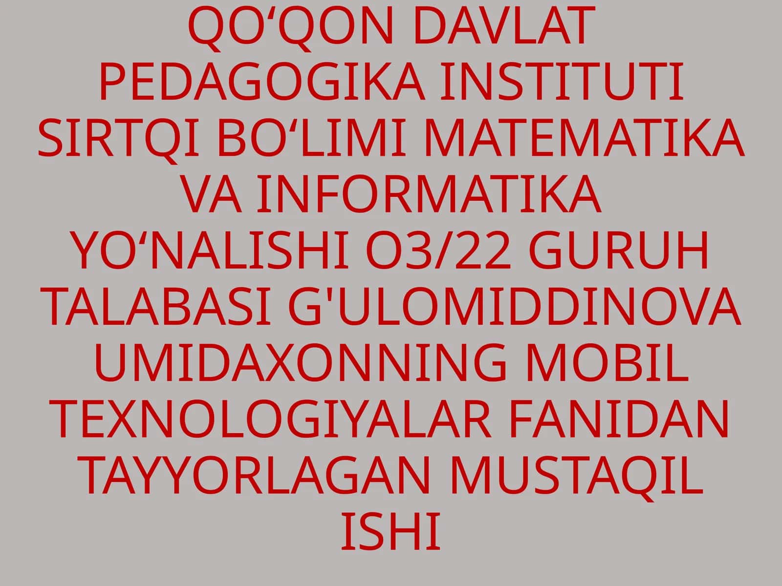Thunkable tizimida mobil ilovalar yaratishga qo‘yilgan talablar turlari 1