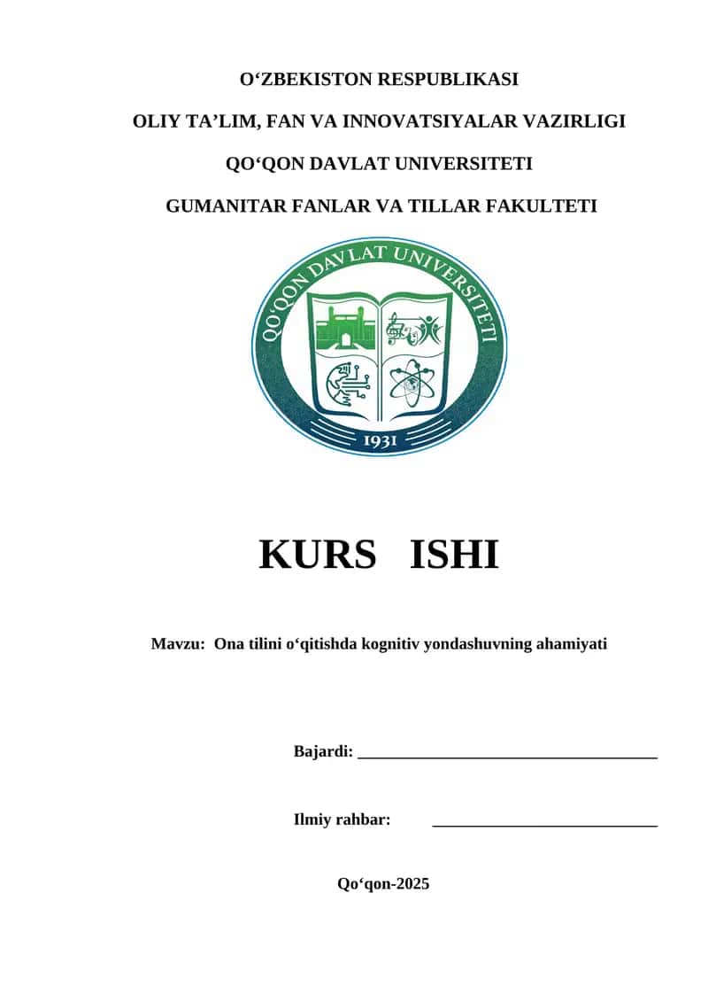 Ona tilini o‘qitishda kognitiv yondashuvning ahamiyati 1