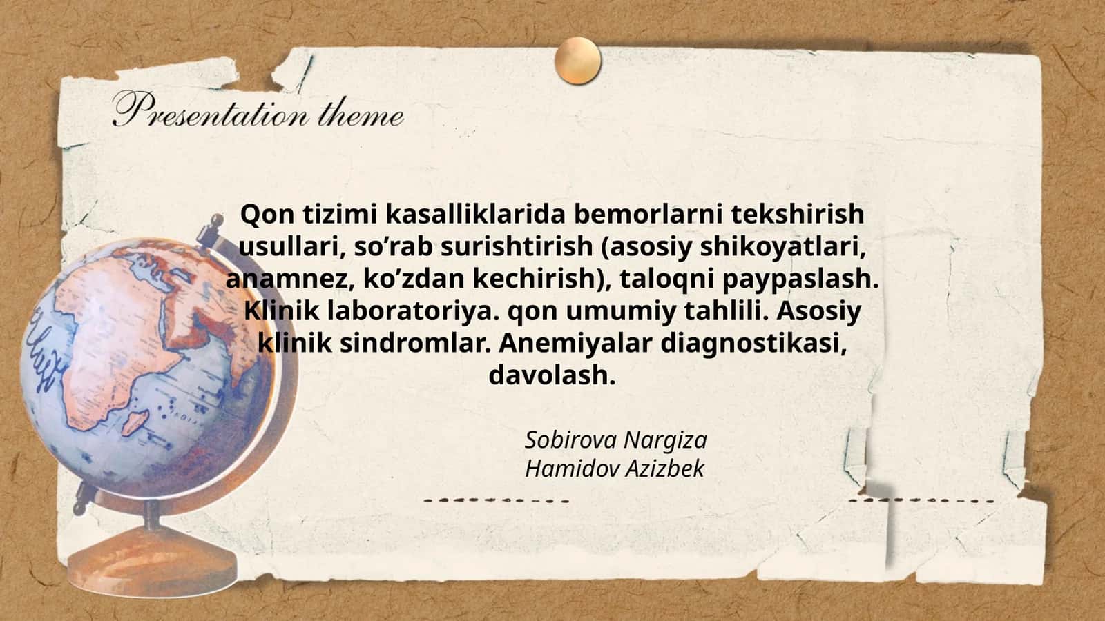 Qon tizimi kasalliklari 1