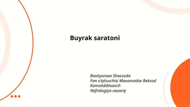 Buyrak saratoni 1