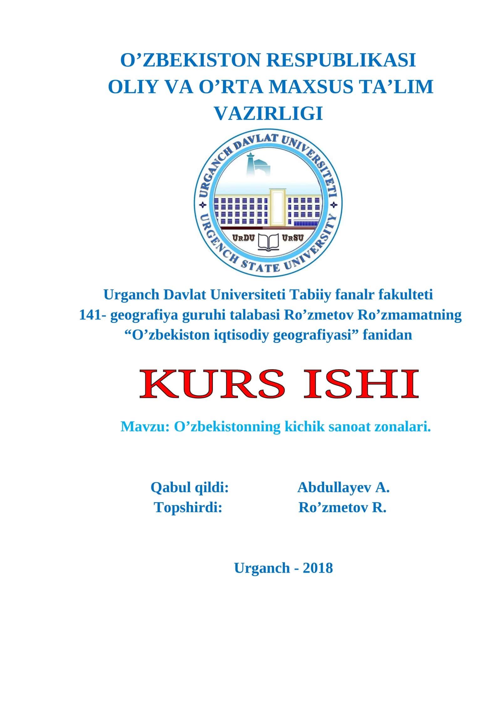 O’zbekiston iqtisodiy geografiyasi 1