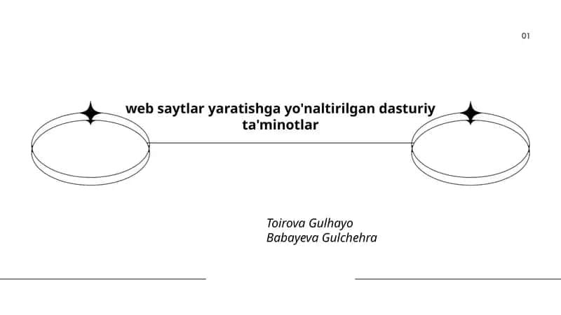 web saytlar yaratishga yo'naltirilgan dasturiy ta'minotlar 1