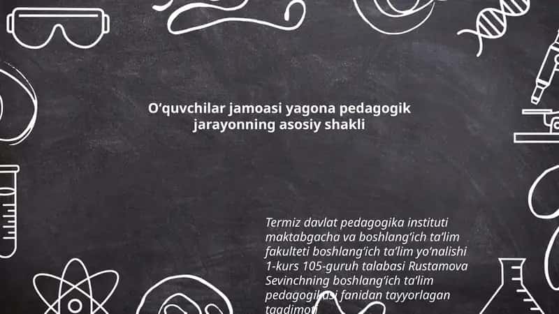 Boshlang'ich ta'lim pedagogikasi fanidan tayyorlagan taqdimot 1