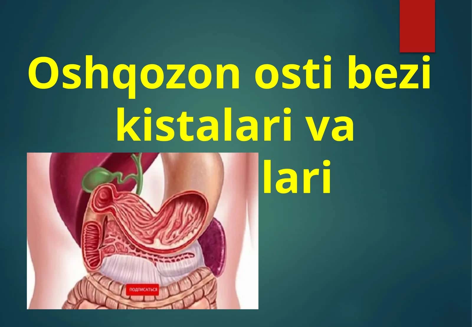 Oshqozon osti bezi kistalari va oqmalari 1
