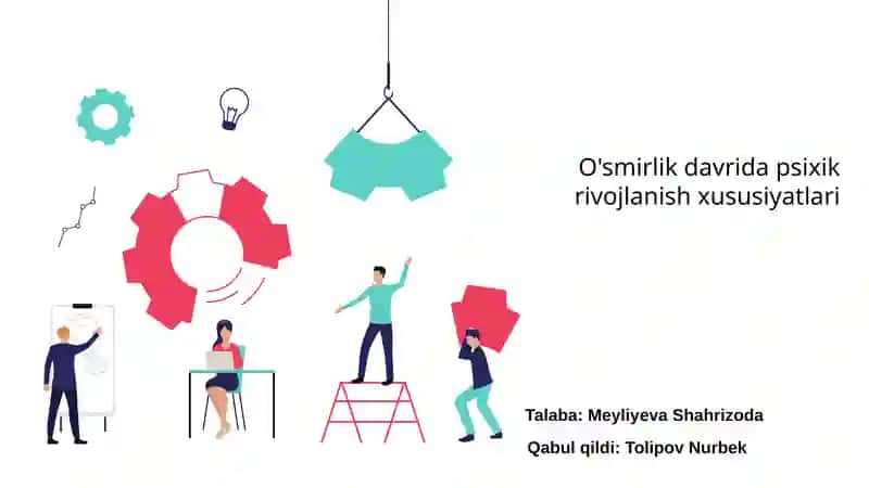 O'smirlik davrida psixik rivojlanish xususiyatlari