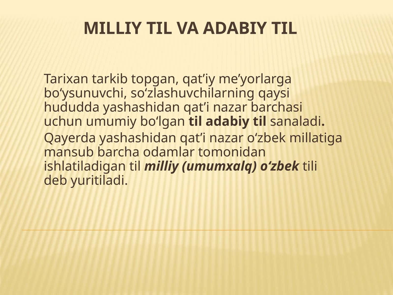 Milliy til va adabiy til 1