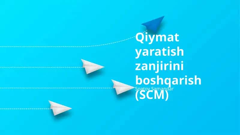 Ta'minot zanjiri texnologiyalari 1