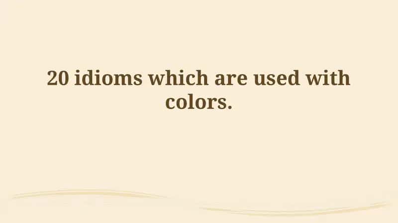 Chromatic Expressions: Exploring the Language of Color 1