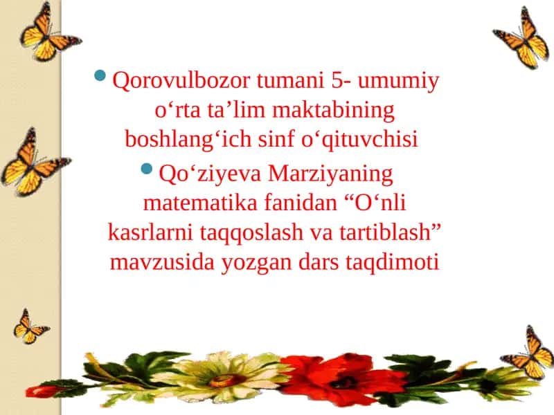 O‘nlik asrlarni taqqoslash va tartiblash 1