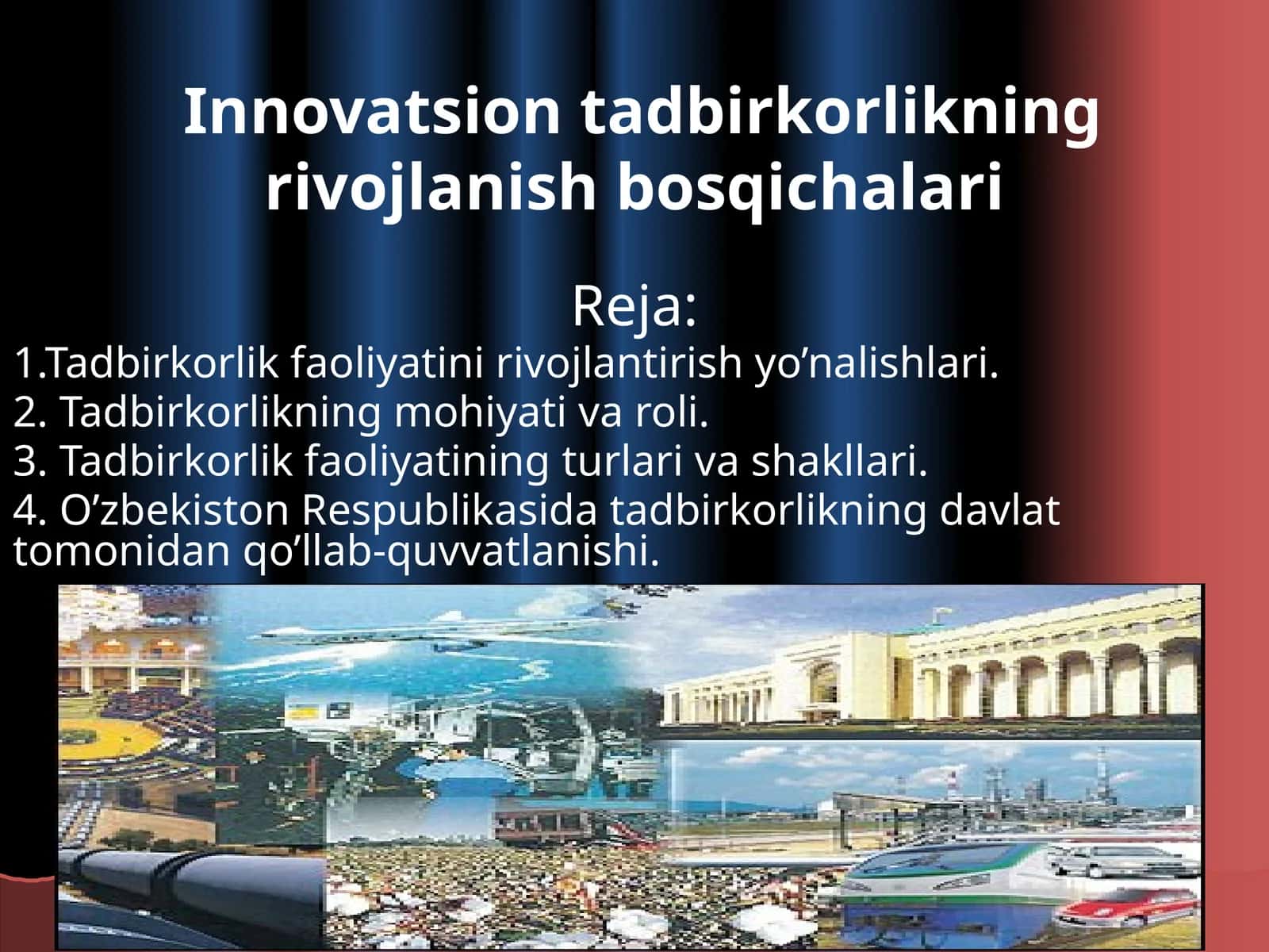 Innovatsion tadbirkorlikning rivojlanish bosqichalari 1