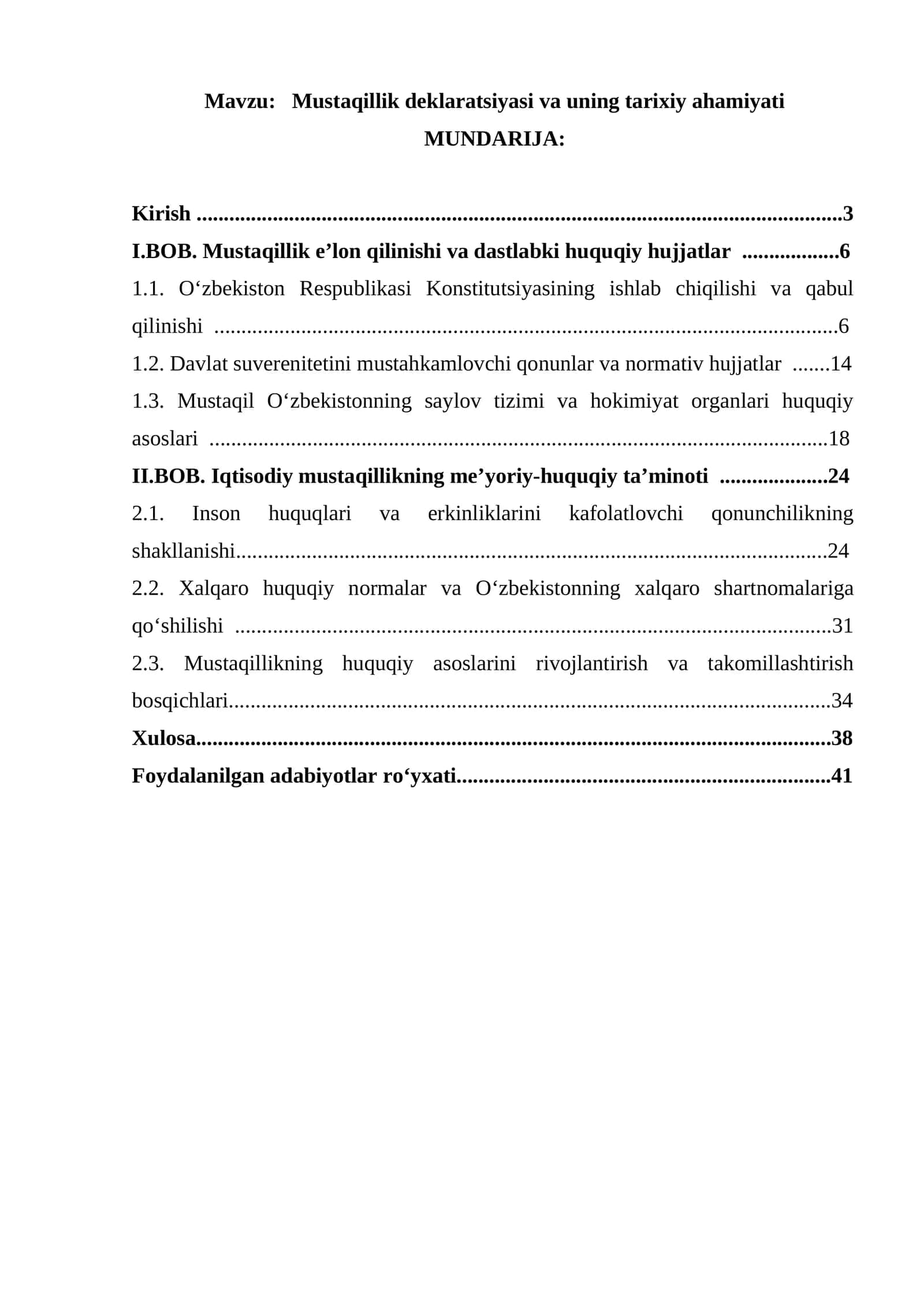 Mustaqillik deklaratsiyasi va uning tarixiy ahamiyati 1