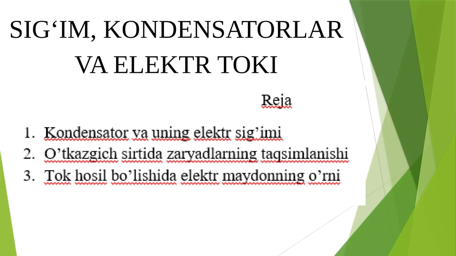 Kondensatorlar 1
