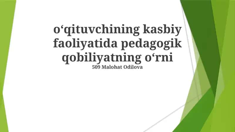 Pedagogik Ko'nikmalar: Samarali Ta'lim Uchun Qurilish Bloklari 1