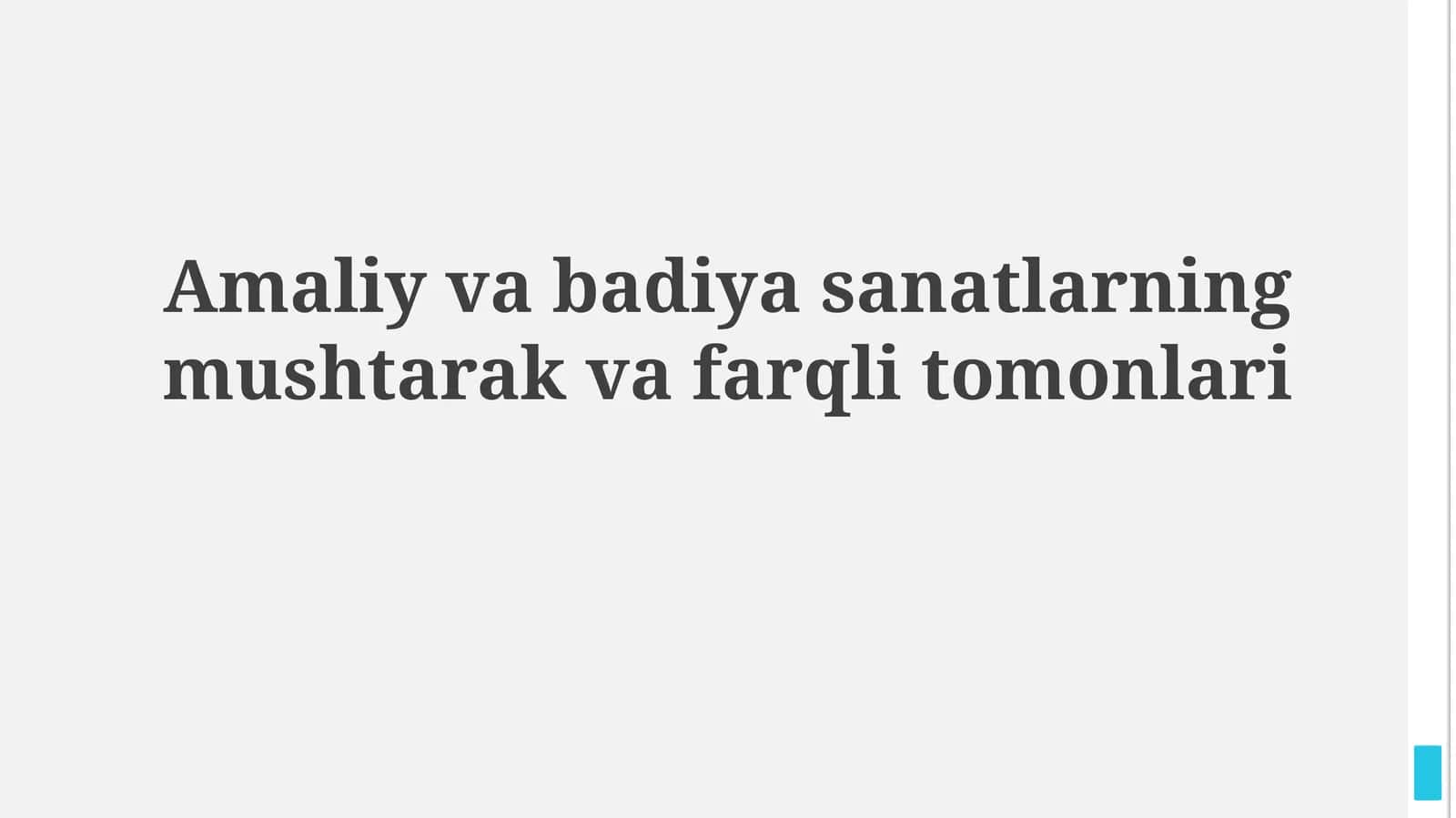 Amaliy va Tasviriy San'atning Farqli Xususiyatlari 1