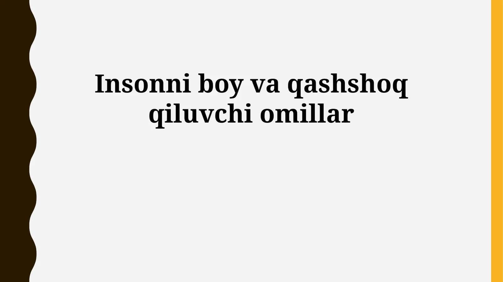 Insonni boy va qashshoq qiluvchi omillar 1