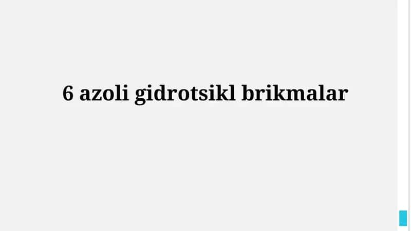 Azol gidrotrop birikmalar 1