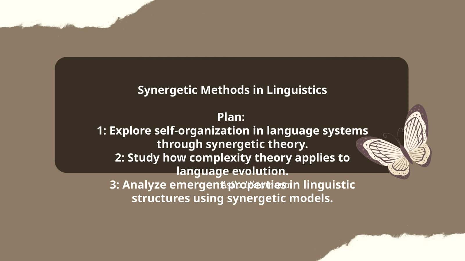 Synergetic Methods in Linguistics 1