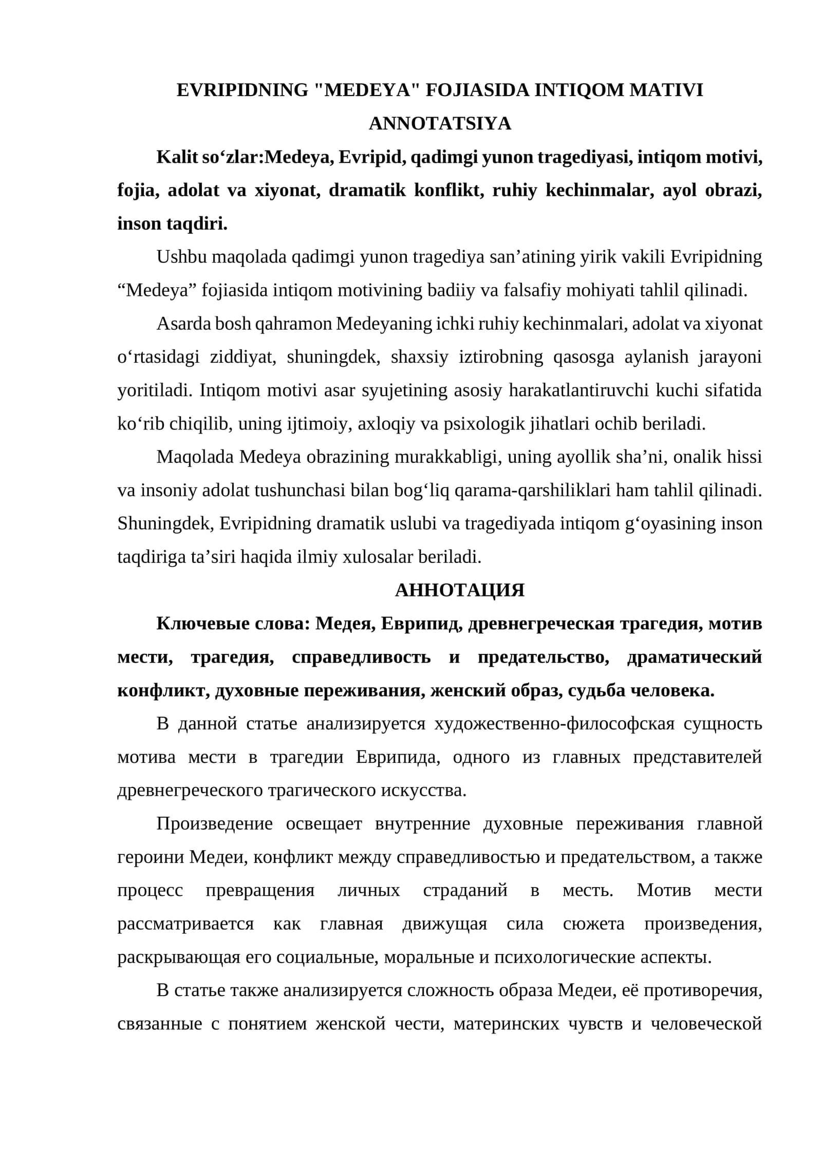 EVRIPIDNING "MEDEYA" FOJIASIDA INTIQOM MATIVI 1