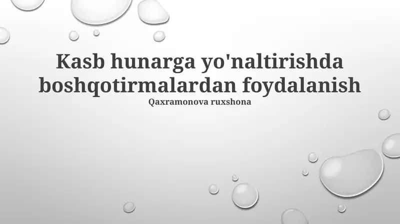 Qaxramonova ruxshona 1