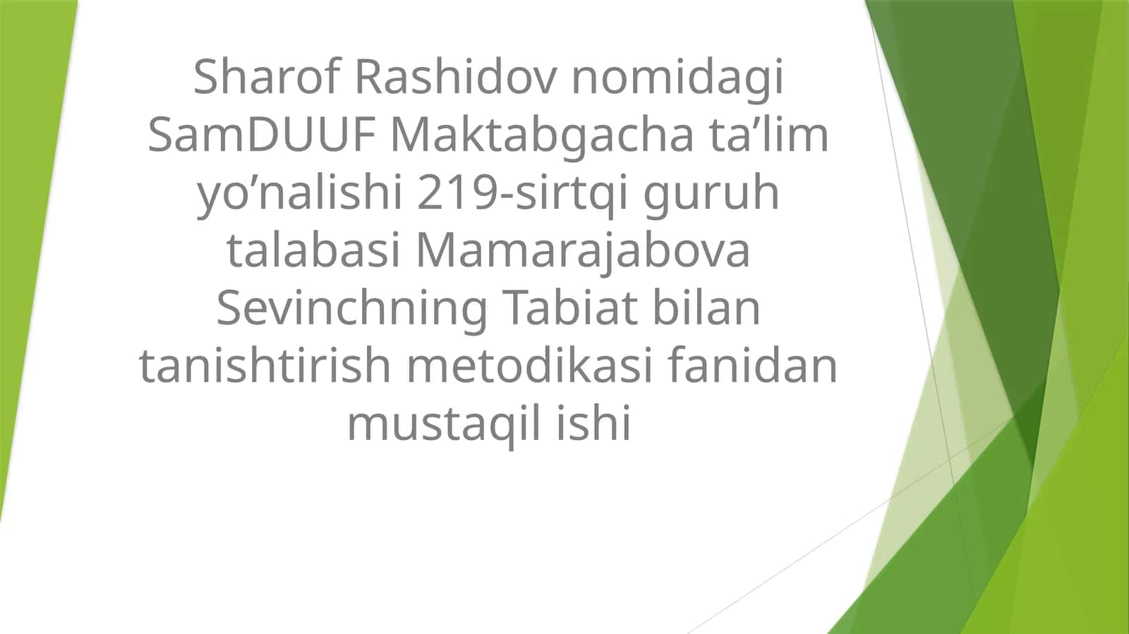 Tabiat quynida turlixildagi o’yinlarni tashkiletish nimazmunini yoritib berish 1