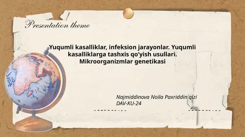 Yuqumli kasalliklar: tasnifi va epidemiologiyasi 1