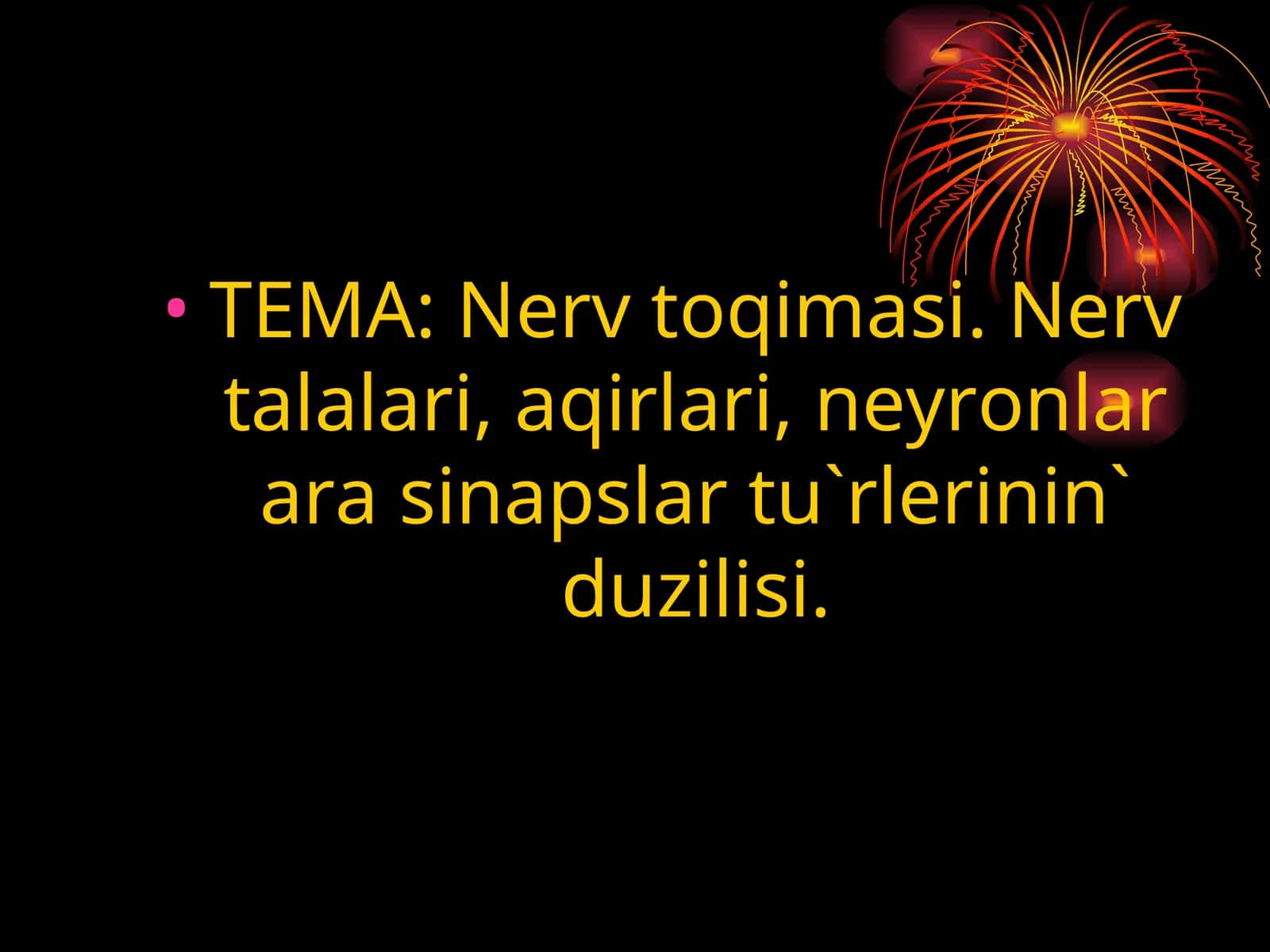 MIELINLI NERV TАLALARI 1