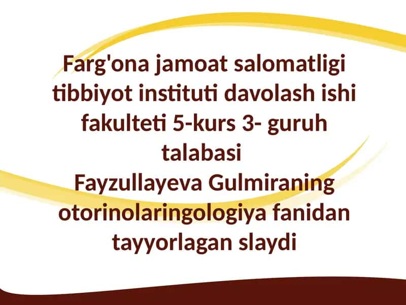 Stomatologiyada Zamonaviy Tekshirish Asoslari 1