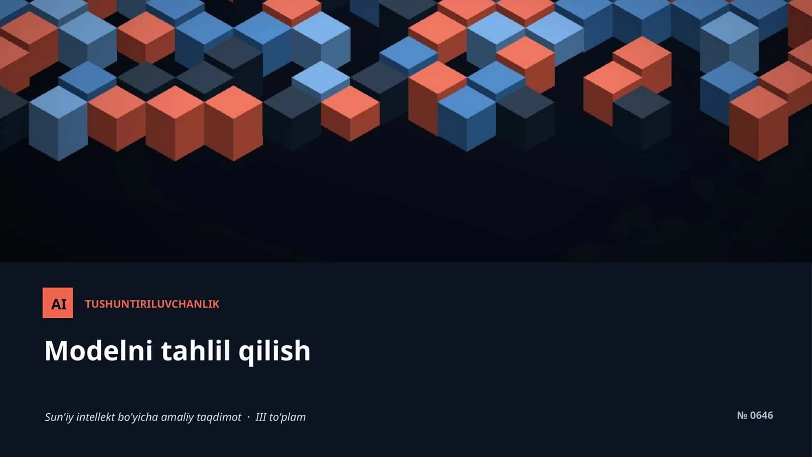 TUSHUNTIRILUVCHANLIK 1