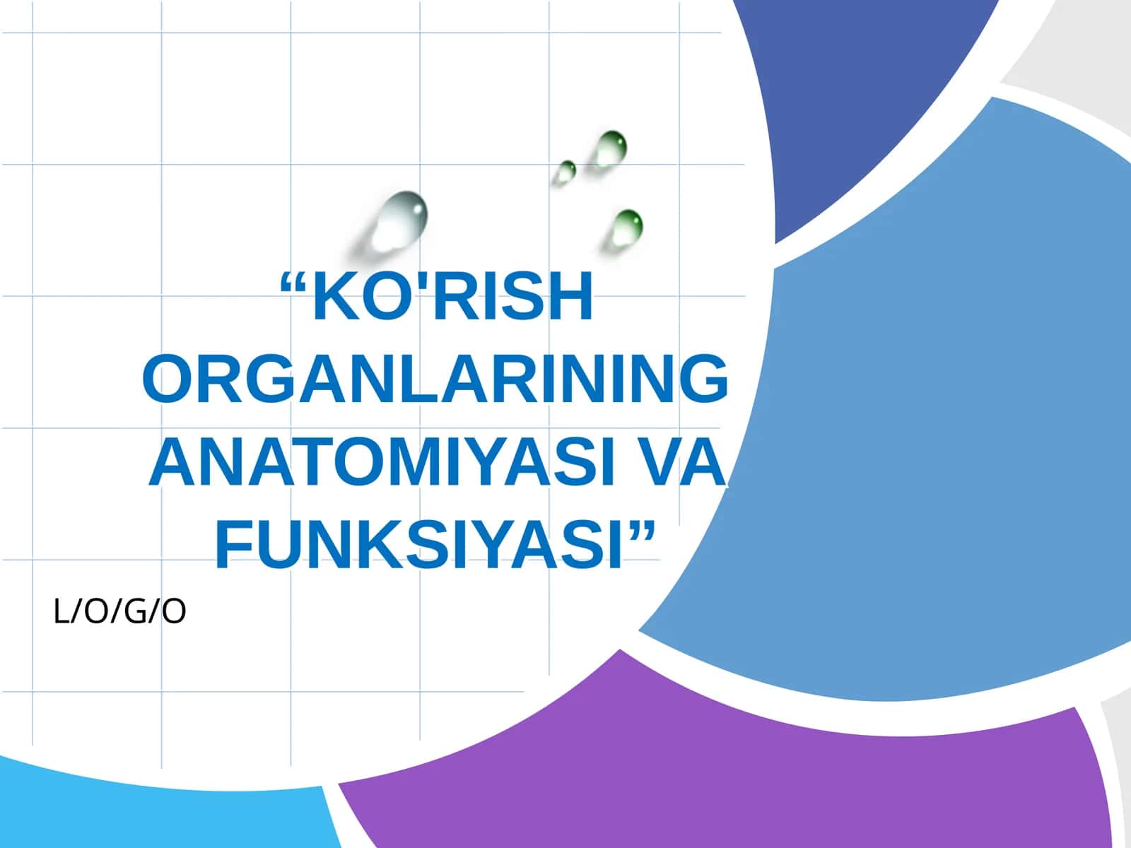 KO'RISH ORGANLARINING ANATOMIYASI VA FUNKSIYASI 1