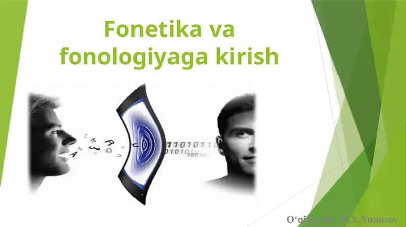 Fonetika va fonologiya 1