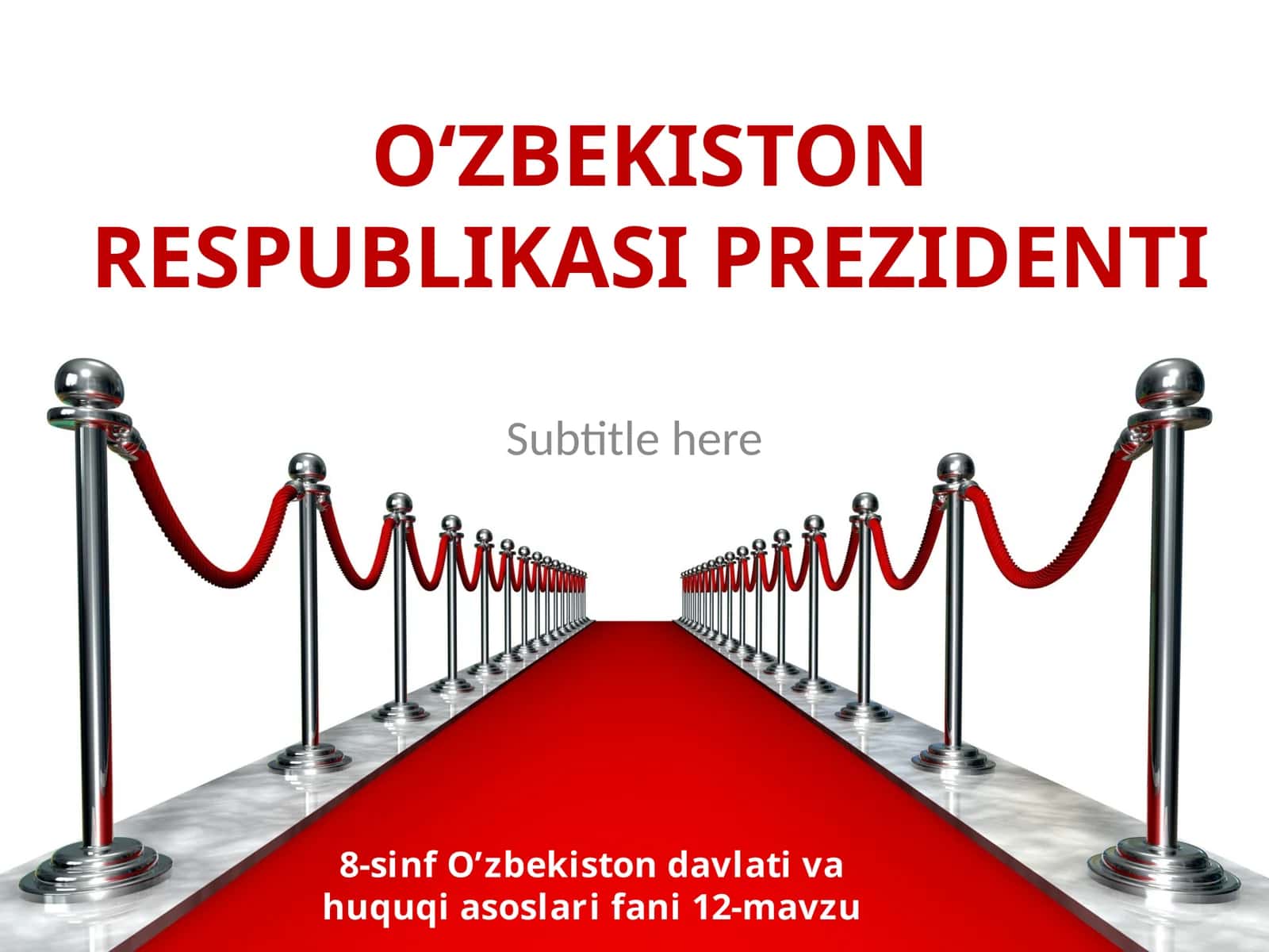 8-sinf O'zbekiston davlati va huquq asoslari fanidan 12-mavzu 1