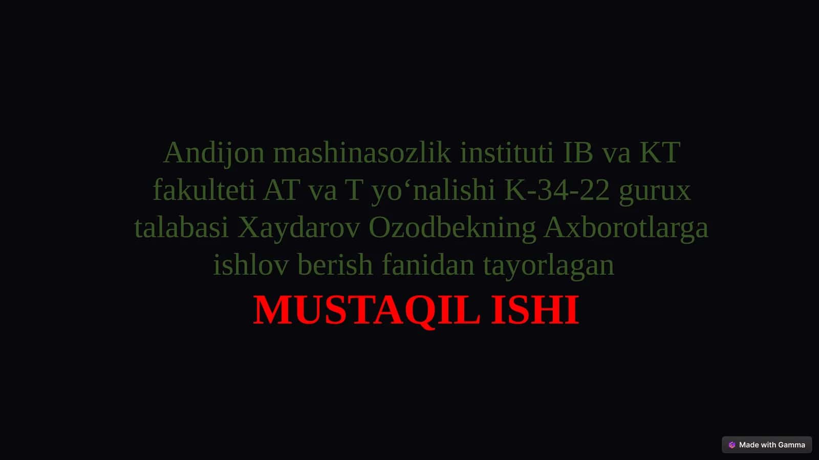 Signalni qabul qilish va qayta ishlash qurilmalari 1