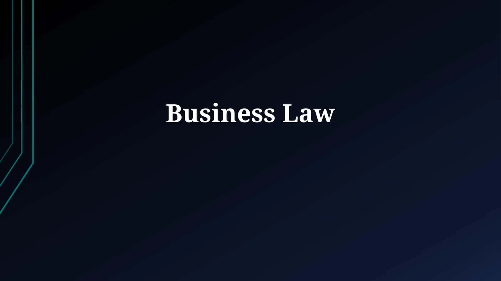 Business Law 1