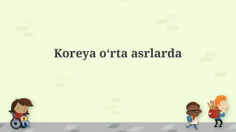 O'rta asr Koreyasi 1