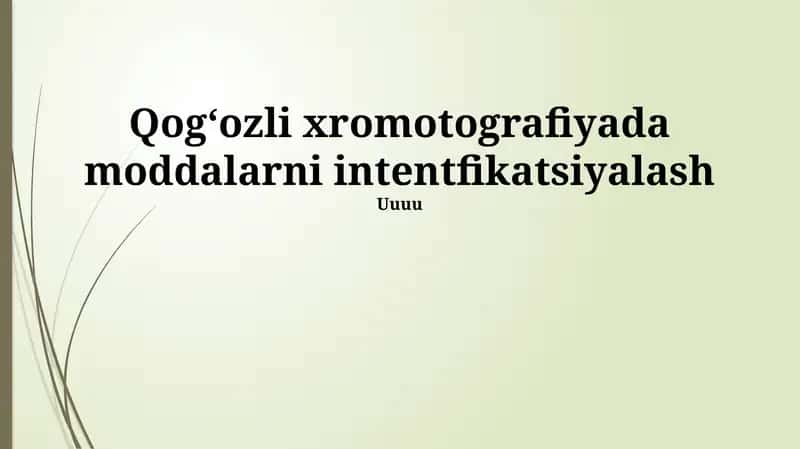 Spektrofotometriya 1