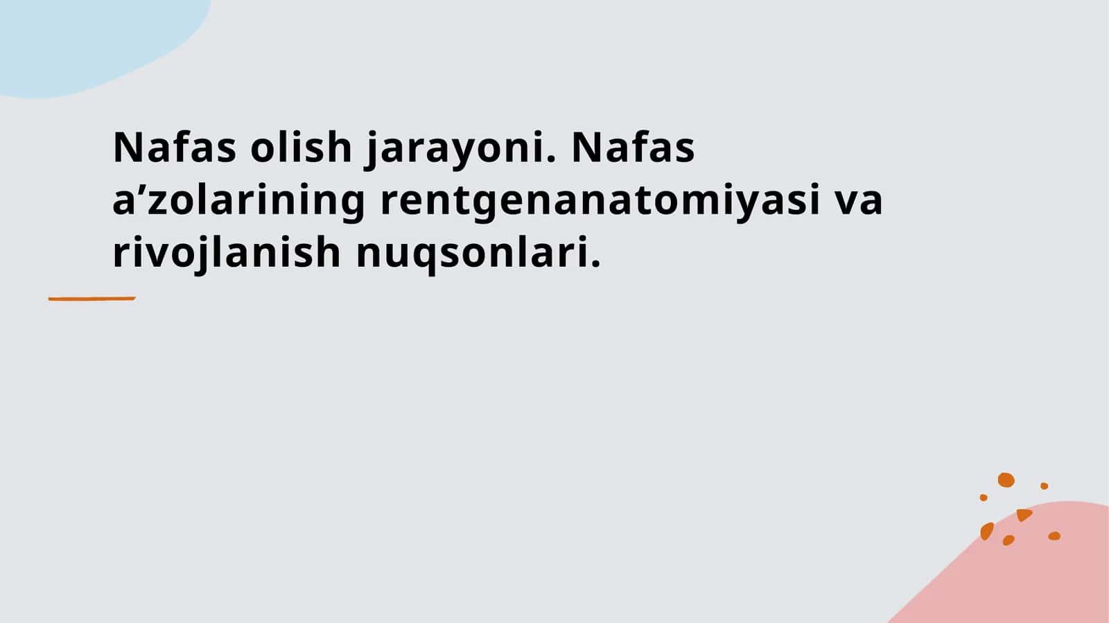 Nafasolish jarayoni 1
