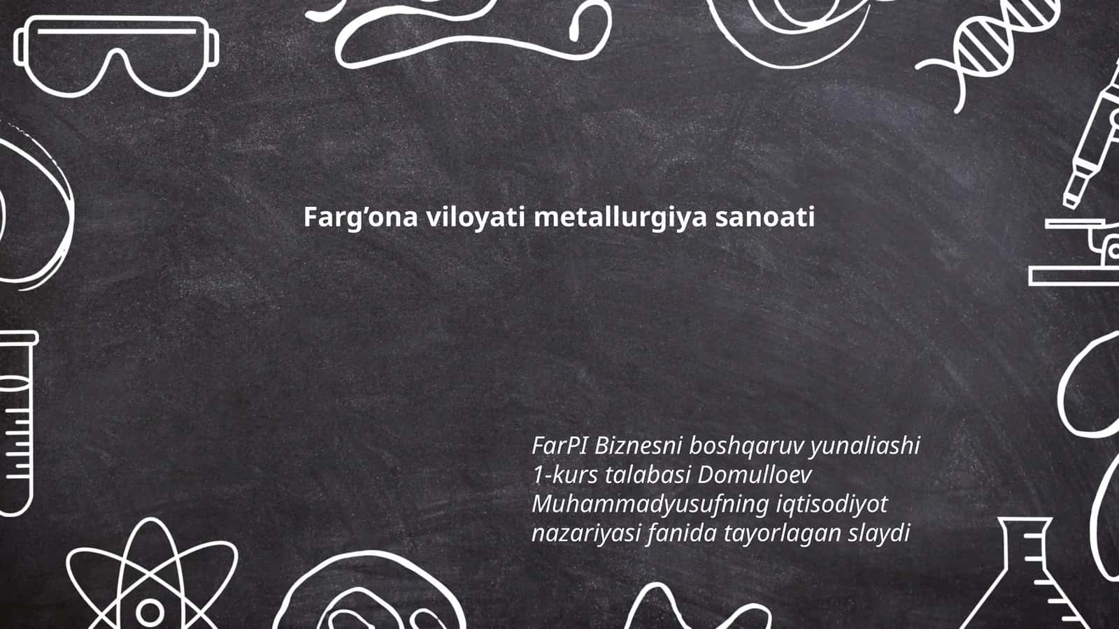 Iqtisodiyot nazariyasi fanida tayorlagan slayd 1