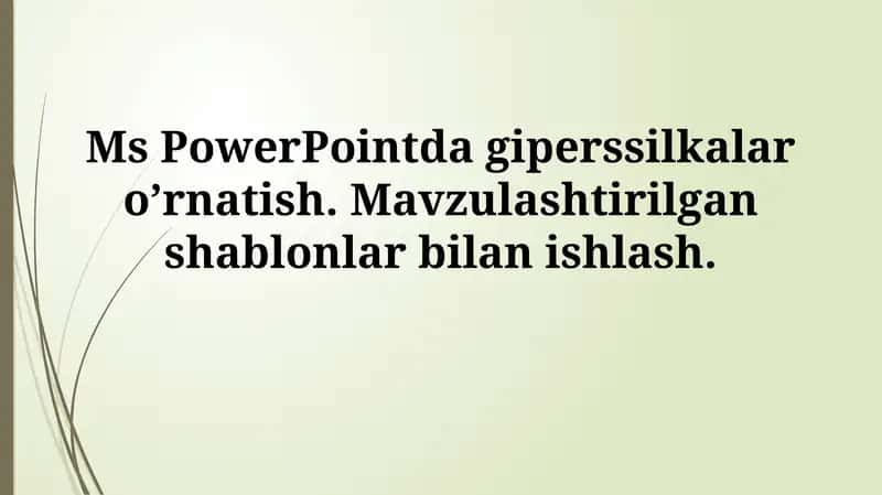 Ms PowerPoint 1