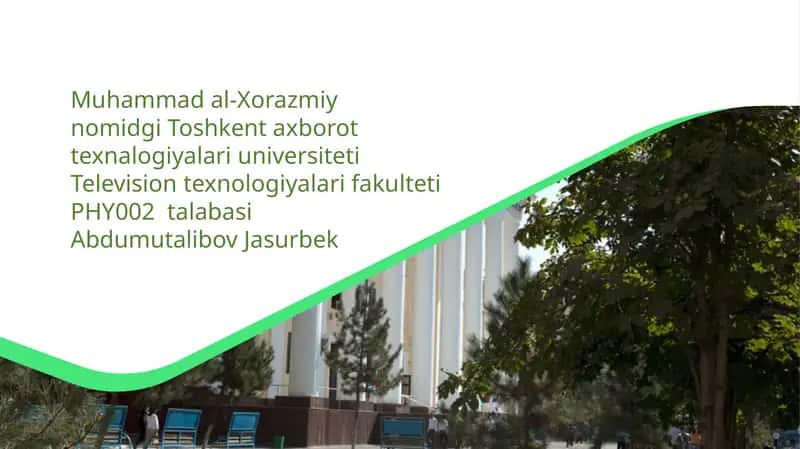 Mustaqilish mavzusi: To’lqin optikasi 1