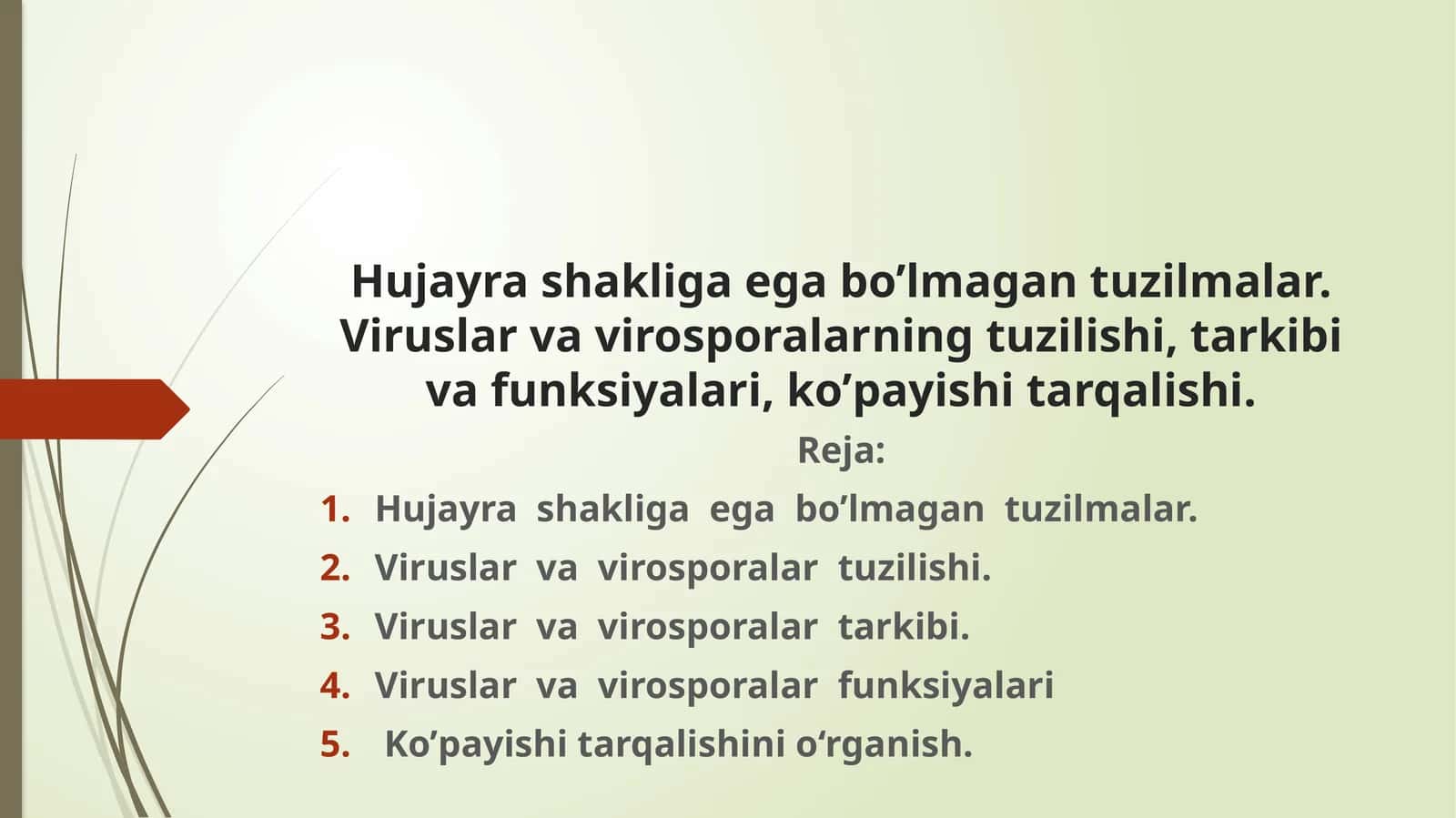 Viruslar va virosporalar tuzilishi 1
