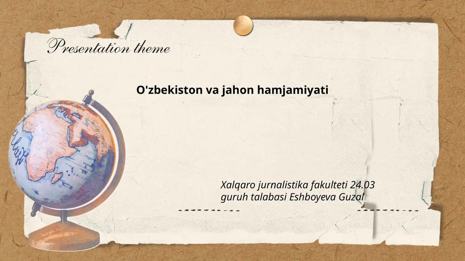 O'zbekiston va jahon hamjamiyati 1
