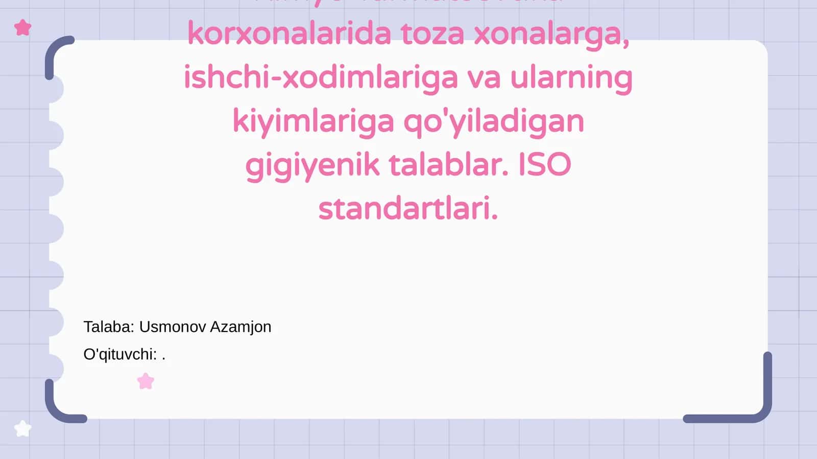 Kimyo-farmatsevtika korxonalarida gigiyena muhimligi 1