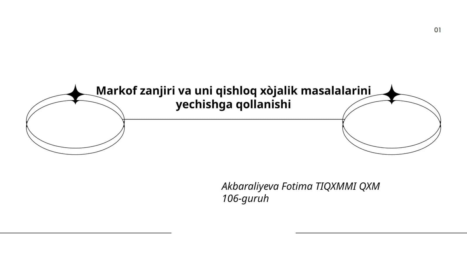 Markov zanjirlari 1