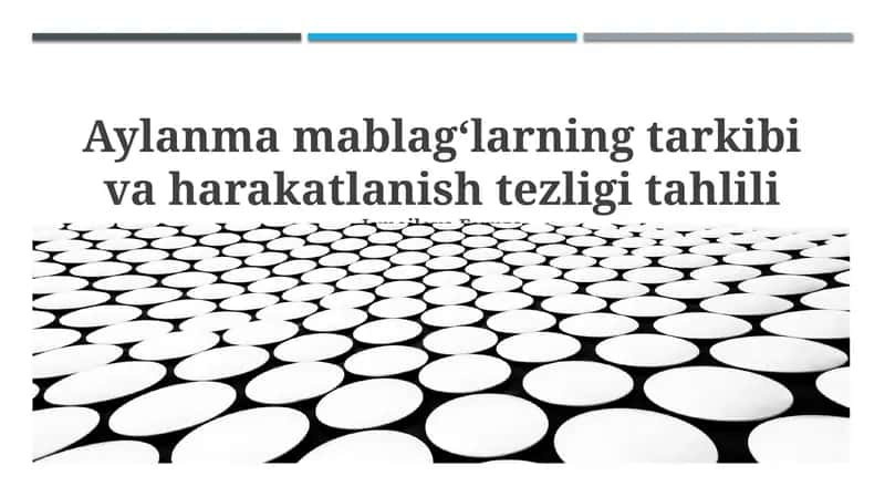 Ishchi kapitalning tarkibi va harakatlanish tezligi tahlili 1