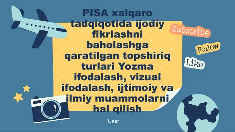 PISA xalqaro tadqiqotida ijodiy fikrlashni baholash 1