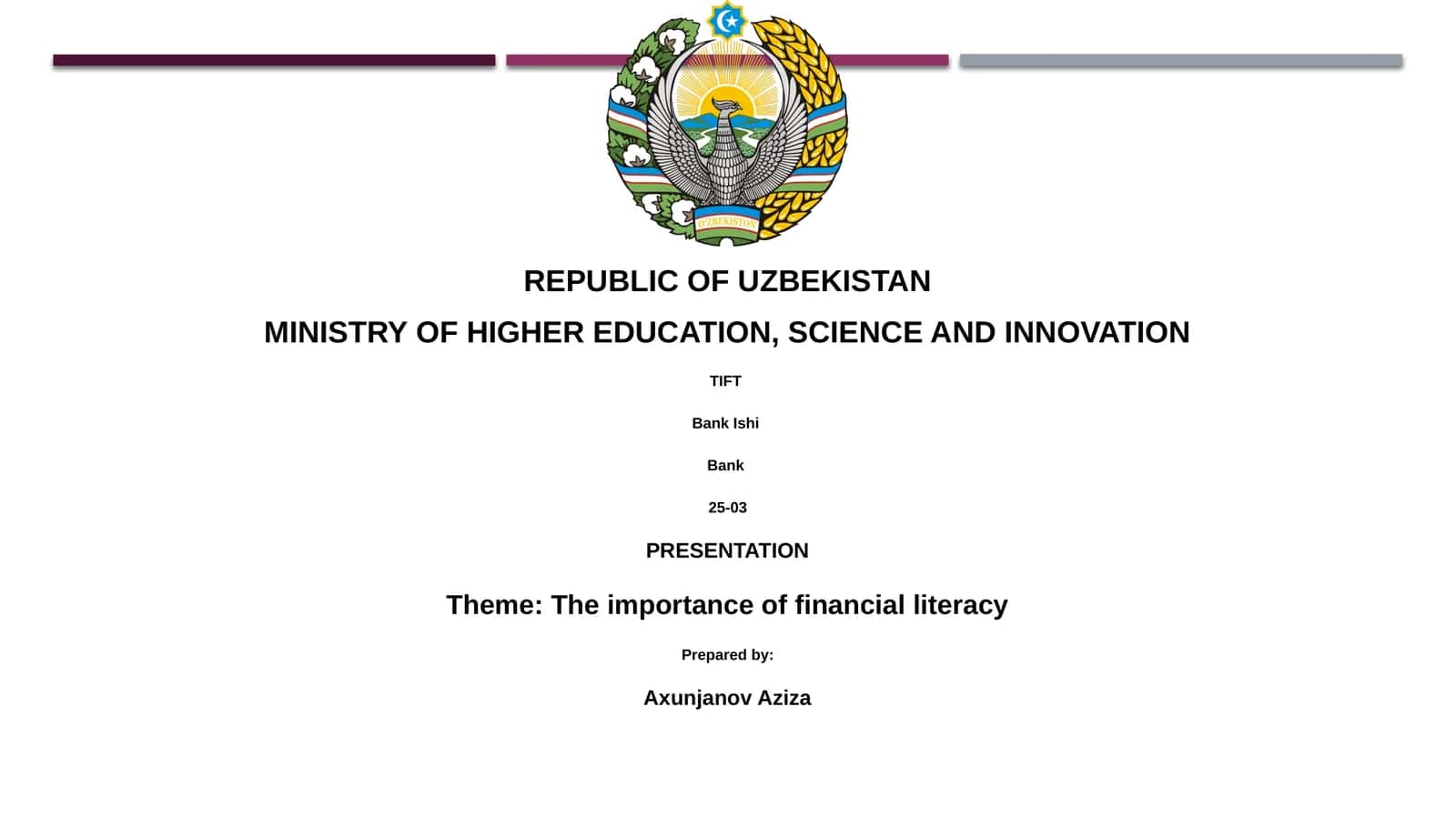 The importance of financial literacy 1